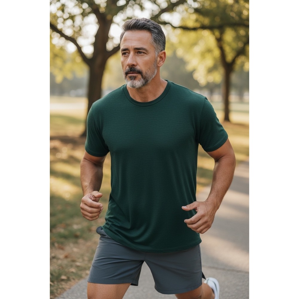 Reebok Men's‎ Forest Green Short Sleeve Tee